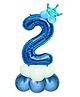 Shopperskart Prince 2 Number Foil Balloons Multicolor - Pack of 13