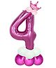 Shopperskart 8 Number Foil Balloon Pink - Pack of 13