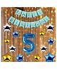 Shopperskart 5th Happy Birthday Combo Decoration Blue - Pack of 28