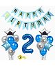 Shopperskart 2nd Birthday Decoration Kit Blue - Pack of 49