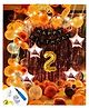 Shopperskart 2nd Happy Birthday Party Decoration Gold - Pack of 91