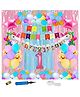 Shopperskart 1st Happy Birthday Party Decoration Unicorn Theme Multicolour - Pack of 92