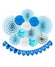 PARTY PROPZ Half Birthday Decoration Blue - Pack of 13 