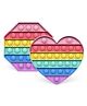 Wishkey Heart & Octagon Shaped Pop Bubble Stress Relieving Silicone Pop It Fidget Toy Pack Of 2 - Multicolour