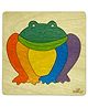 Ekoplay Croak Frog Wooden Board Puzzle Multicolour - 7 Pieces
