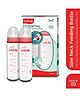 LuvLap Essential Slim Neck Glass Feeding Bottle, New Born/Infants/Toddler Upto 3 Years, Pack of 2, 250ml, Red