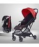 LuvLap Urbane Baby Stroller/Pram, 5-Point Safety Harness, Easy Fold, Multi-Level Recline, Extended Canopy, Looking Window, 6 Months+ (Red & Black)