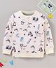 Ollypop Full Sleeves All Over Printed Sweatshirt -  Cream