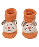Yellow Bee Mouse Anti-Skid Socks - Orange