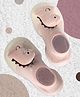 Yellow Bee Dinosaur Design Anti-Skid Sock Shoes - Pink