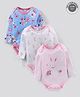 Lily and Jack Full Sleeves Onesies Pack of 3 - Pink White Blue