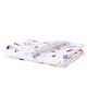 babywish Organic Cotton Muslin Swaddle Wrapper Garden Print - Multicolor