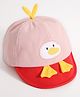 Babyhug Duck Embroidered Baseball Cap - Pink