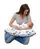 Elementary 100% Cotton Portable Nursing & Feeding Pillow Jungle Safari Print - Multicolour