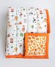 Yellow Doodle Reversible Comfort Quilt - Multicolour 