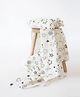 Yellow Doodle Doodle Stars Cot Bedsheet Set - White