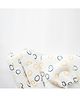 Yellow Doodle Doodle Circles Cot Bedsheet Set - White