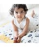 Yellow Doodle Doodle Stars Organic Bedding Gift Basket - Yellow