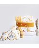 Yellow Doodle Baby Giraffe Organic Bedding Gift Basket - Yellow