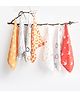  Yellow Doodle doodle Love Printed Organic Cotton Muslin Wipes Pack Of 7 - Multicolour