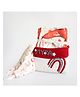 Yellow Doodle Magical Rainbows Organic Cotton Welcome Baby Gift Basket - Red