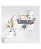 Yellow Doodle Twinkly Stars Organic Cotton Welcome Baby Gift Basket - Grey