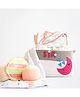 Yellow Doodle In The Sky Organic Cotton Welcome Baby Gift Basket - Peach