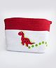 Yellow Doodle Dino Friend Large Organic Cotton Rope Basket - Multicolour