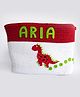 Yellow Doodle Dino Friend Organic Cotton Rope Baskets Pack of 2 - Multicolour