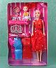 KV Impex Doll Set with Accessories Red - Height 27 cm