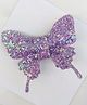 FOLLOW THE NEEDLE Butterfly Bow Hair Clip - Purple