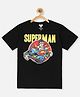 Kidsville Superman Featured Half Sleeves Tee - Black