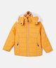 OKANE Full Sleeves Hooded Padded Jacket - Yellow
