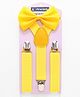 Pine Kids Bow and Suspender Set - Fluorescent Yellow