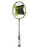 COSCO CB120 Tempered Steel and Aluminium Strung Badminton Racquet - Black Green