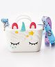 Babyhug Sling Bag Unicorn Design - White