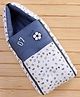 Babyhug Premium Muslin Sleeping Bag Sports Print - Navy Blue
