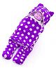 Babyzone Flannel Printed Wearable Hooded Blanket - Purple