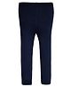 RVK Solid Woollen Ankle Length Leggings - Navy Blue