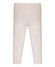 RVK Solid Ankle Length Leggings - Off White