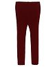 RVK Solid Ankle Length Leggings - Maroon