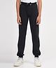 Zion Boys Full Length Solid Track Pants-Black