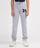 Zion Boys 24 Patch Full Length Track Pants - Grey