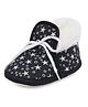 Chiu Star Print Booties - Black