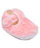 Chiu Faux Fur Lined Booties - Peach