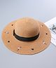 Pine Kids Straw Hat Flamingo Print Brown - Diameter 34 cm