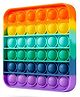 Enorme Square Shape Pop Bubble Stress Relieving Silicone Pop It Fidget Toy - Multicolor