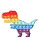 Enorme Dinosaur Shape Pop Bubble Stress Relieving Silicone Pop It Fidget Toy - Multicolor