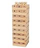 NEGOCIO Numbered Wooden Block Stacking Game with 2 Dices - 48 pieces