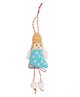 Happy Threads Angel Doll Handcrafted Amigurumi Christmas Tree Ornament - Multicolor